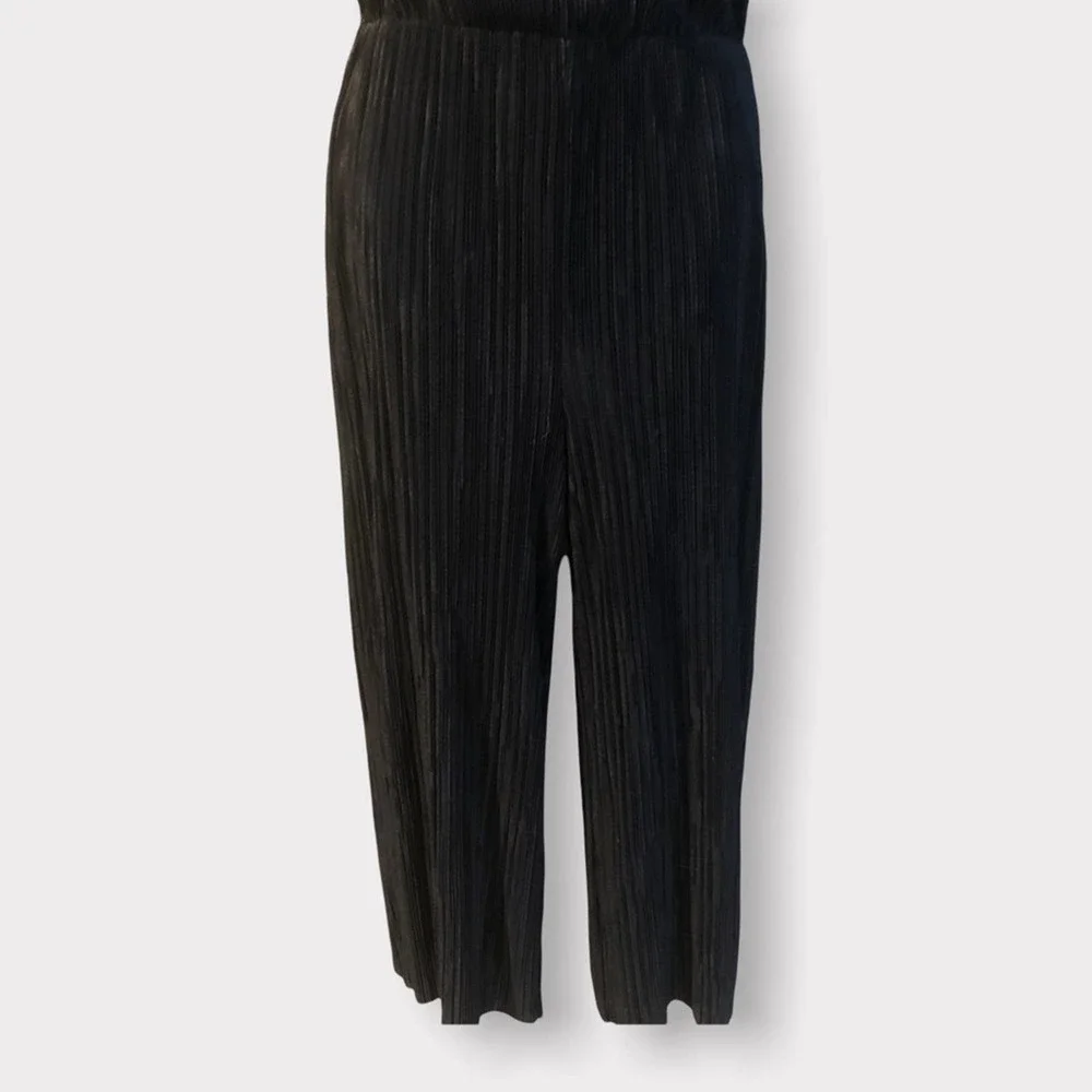 19 Cooper Nordstrom NWT black pleated halter jumpsuit Size small - Picture 4 of 8